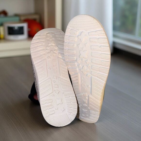 Youth Hey Dude Wally Youth Blend Linen Stone Slip-On Loafers Shoes Size Y1 - Picture 6 of 7